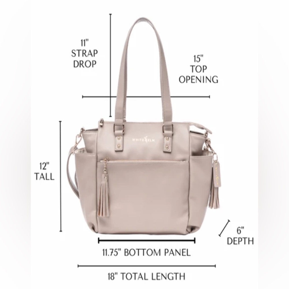 White Elm Gemini Mini Convertible Backpack - Picture 11 of 12